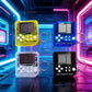 Four Fidgix Nano™ in different colors with a retro gaming theme.